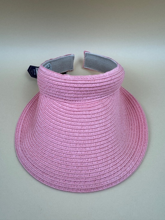 Sun 'N' Sand Other - NWT Sun 'N' Sand Women's Pink Straw Sun Visor UPF 50+ Protection Beach Golf Hat